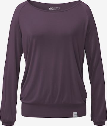 YOGISTAR.COM Performance Shirt 'ala' in Purple: front