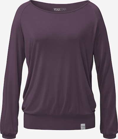 YOGISTAR.COM Longsleeve 'ala' in aubergine, Produktansicht