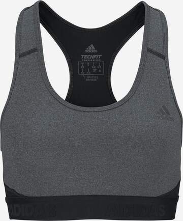 ADIDAS PERFORMANCE Bustier Sport-BH 'Don't Rest Alphaskin' in Grau: predná strana