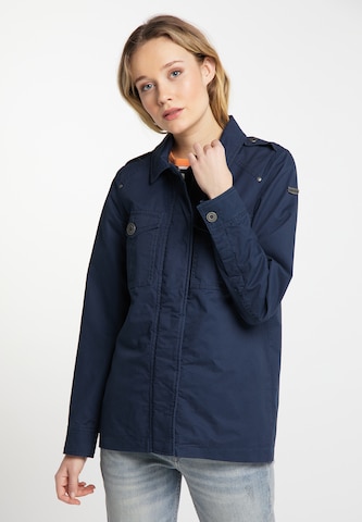 DREIMASTER Between-Season Jacket in Blue: front