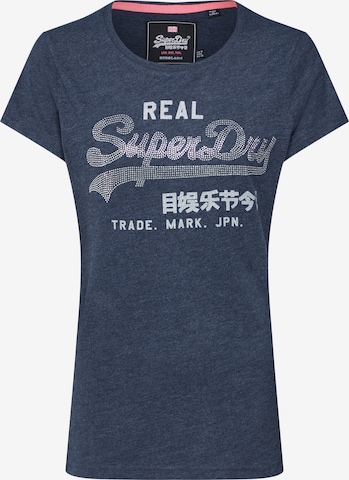 Superdry T-Shirt in Blau: predná strana