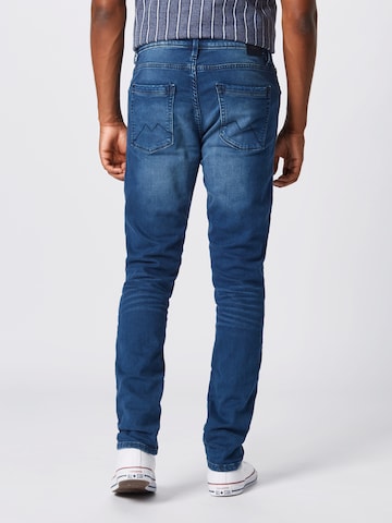 Coupe slim Jean BLEND en bleu : derrière