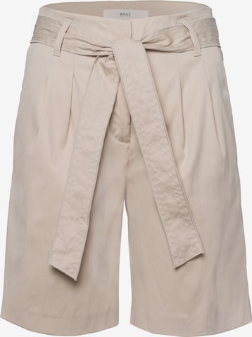 BRAX tavaline Voltidega püksid 'Milla', värv beež: eest vaates
