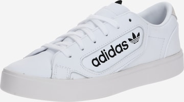 Baskets basses ADIDAS ORIGINALS en blanc : devant