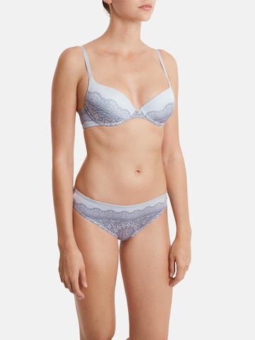 Push-up Soutien-gorge 'Crochet Print' PALMERS en bleu