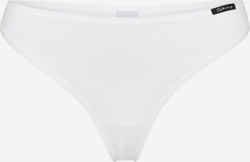 Skiny Thong in White: front