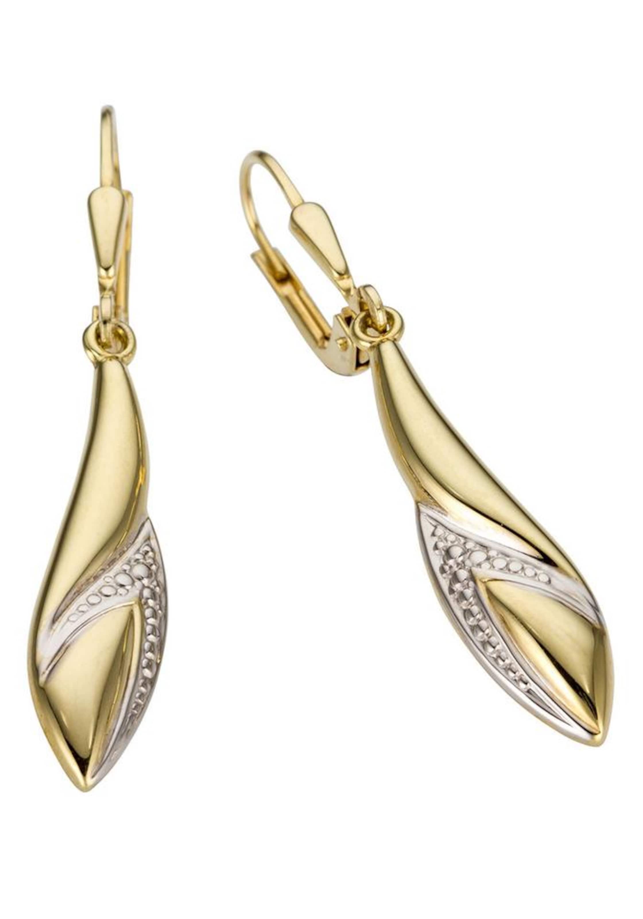 FIRETTI Ohrhänger in Gold: Vorderseite