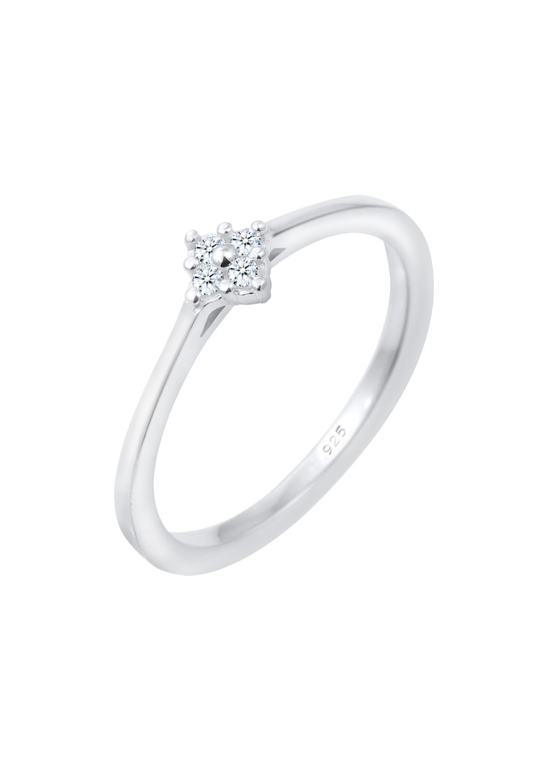Elli DIAMONDS Ring 'Elegant' in Silber: Vorderseite