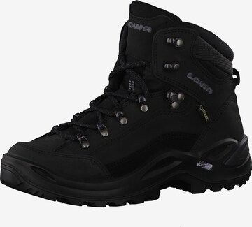 LOWA Boots 'Renegade GTX Mid' in Black: front