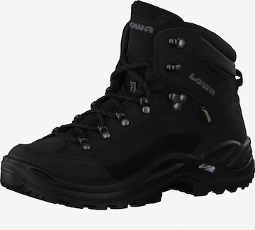 LOWA Boots 'Renegade GTX Mid' in Black: front