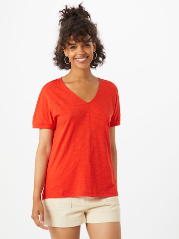 T-shirt comma casual identity en orange : devant