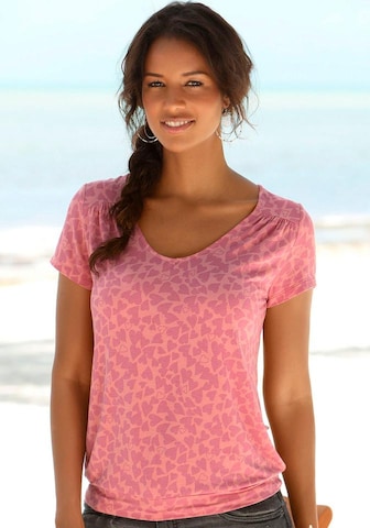 T-shirt LASCANA en rose : devant