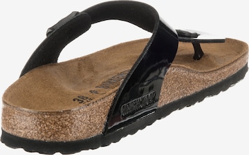 BIRKENSTOCK Ujjelválasztó-pántos szandál 'Gizeh' - fekete