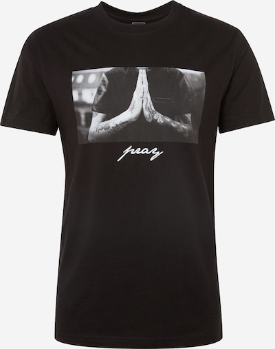 Mister Tee T-Shirt 'Pray' in grau / schwarz, Produktansicht