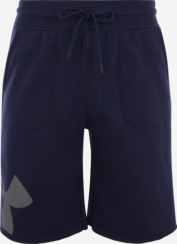 UNDER ARMOUR Regular Sportbroek 'Rival Exploded' in Blauw: voorkant