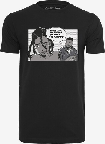 T-Shirt 'Sorry' Mister Tee en noir : devant