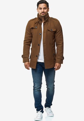 INDICODE JEANS Between-Season Jacket 'Brandon' in Beige