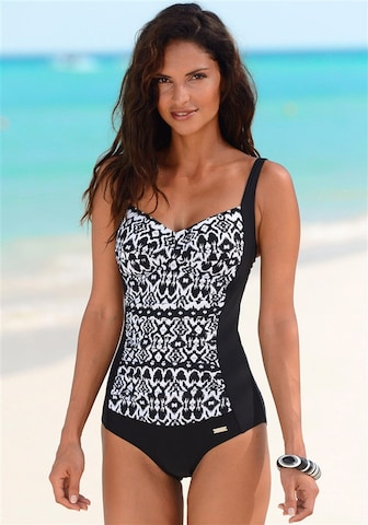 LASCANA Balconette Swimsuit in Black: front