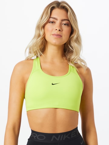 Bustino Reggiseno sportivo di NIKE in giallo: frontale