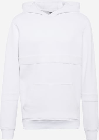 Urban Classics Sweatshirts 'Heavy Pique Hoody' in Weiß: front