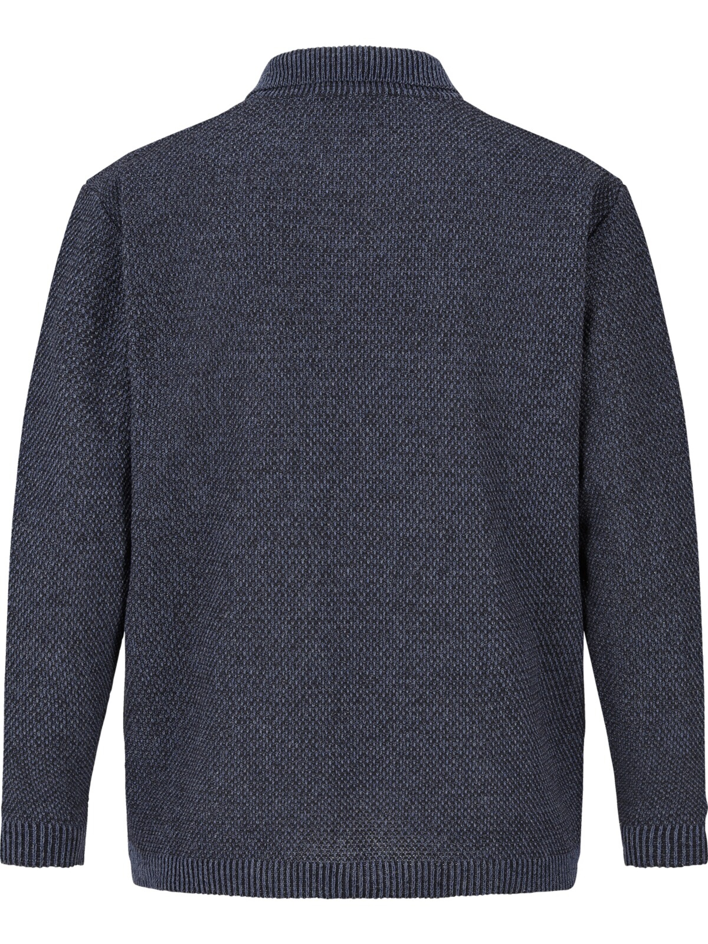 Jan Vanderstorm Comfort fit Knit Cardigan 'Asger' in Blue
