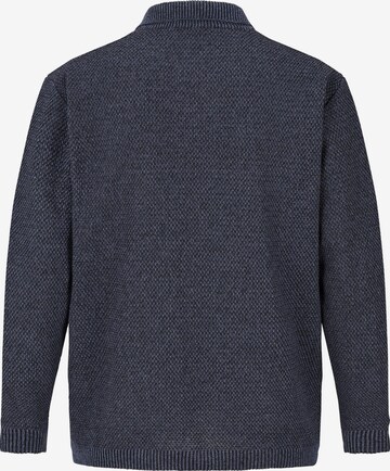 Jan Vanderstorm Comfort fit Knit Cardigan 'Asger' in Blue