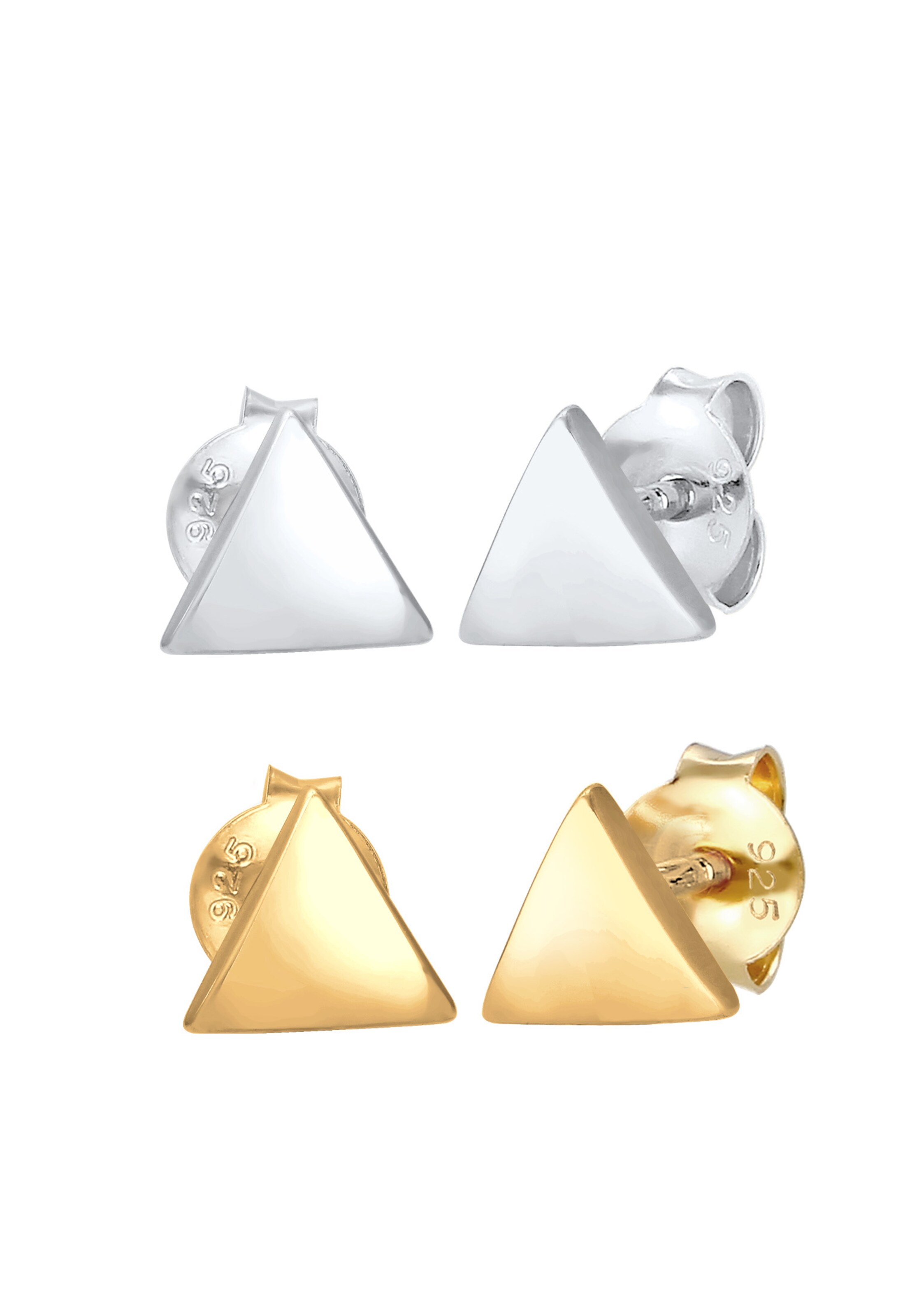 Boucles d'oreilles ELLI en or : devant