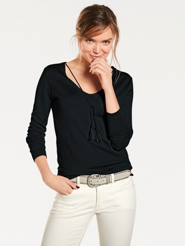 Pull-over heine en noir : devant