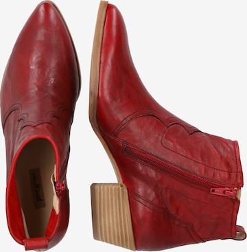 Paul Green Booties in Red: side