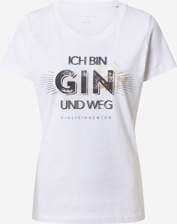 Tricou 'Gin Weg' de la EINSTEIN & NEWTON pe alb: față