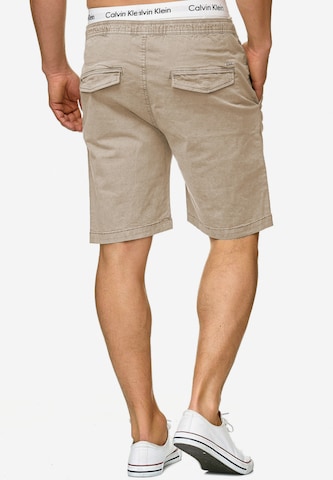 INDICODE JEANS Regular Shorts 'Kelowna' in Beige