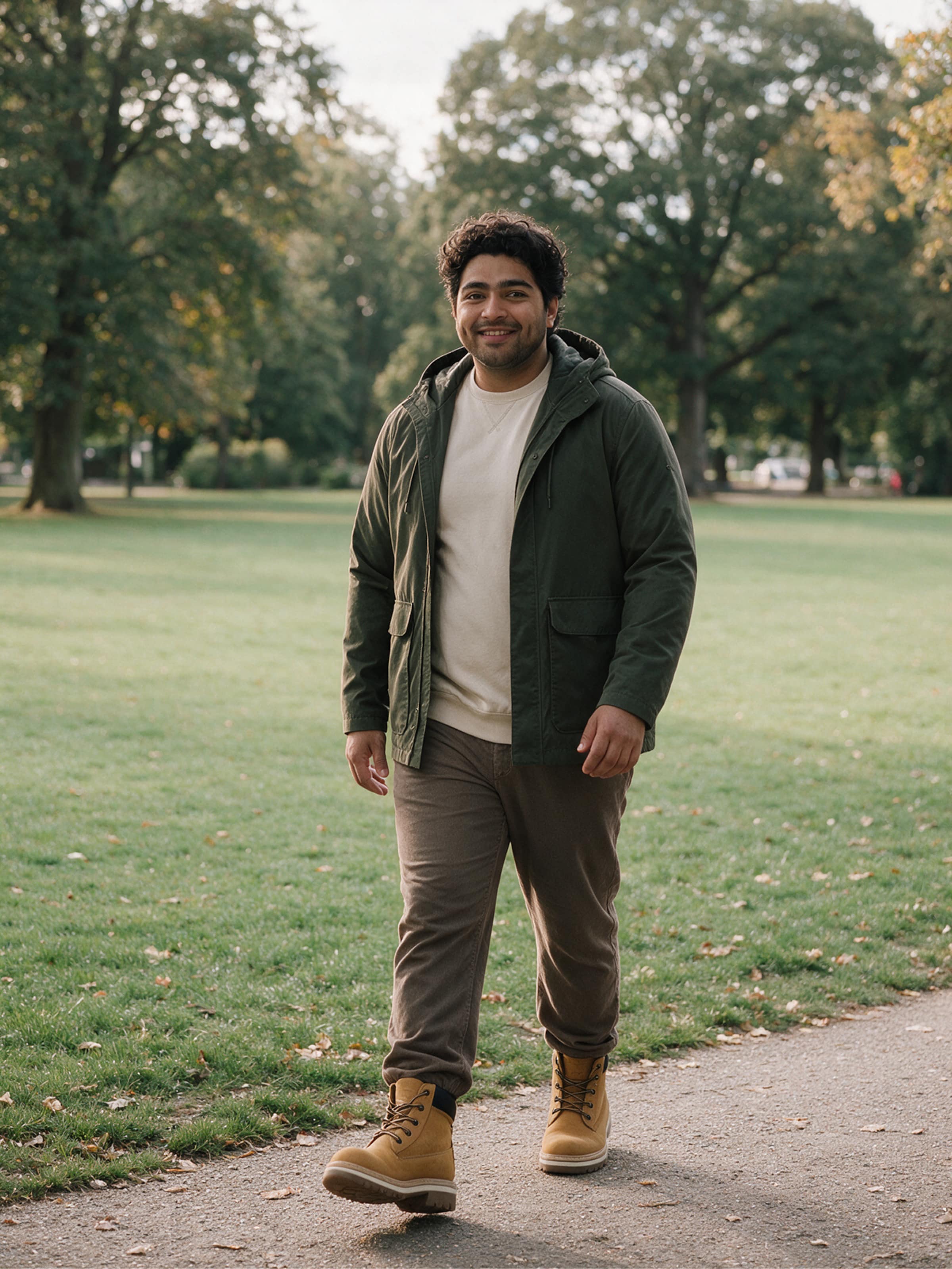 The AY Style Edit - Urban Olive Parka & Brown Pants Look