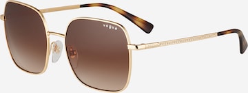 VOGUE Eyewear - Óculos de sol em ouro: frente