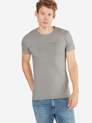 T-Shirt Pepe Jeans en gris : devant