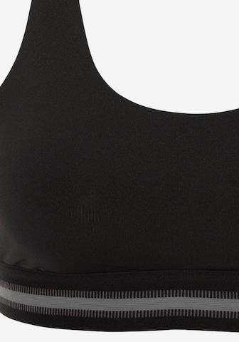 LASCANA ACTIVE - Soutien Bustier Soutien de desporto em preto