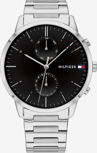 TOMMY HILFIGER Analog watch 'HUNTER' in Black / Silver, Item view