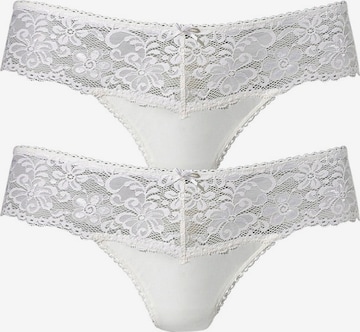 NUANCE Thong in White: front