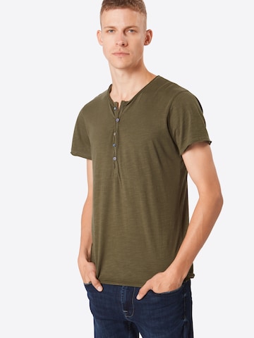 Key Largo T-Shirt 'MT LEMONADE button' in Grün