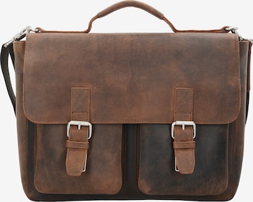 Borsa portadocumenti 'Salisbury' di LEONHARD HEYDEN in marrone: frontale