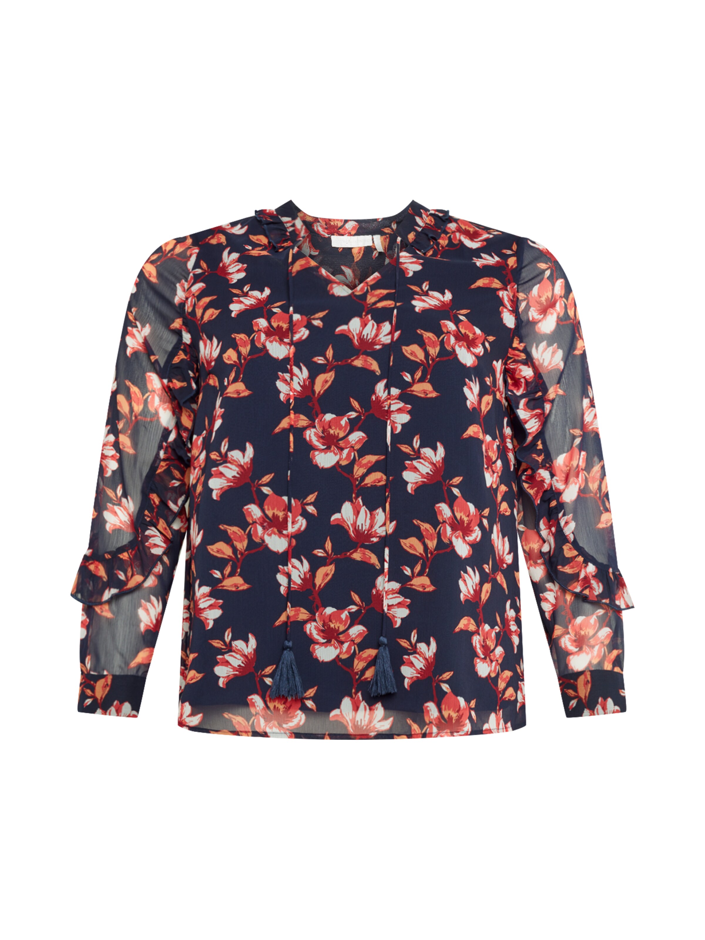 Guido Maria Kretschmer Curvy Блузка 'Tessa' в Синий: спереди