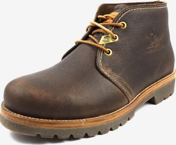 PANAMA JACK Lace-Up Boots in Brown: front