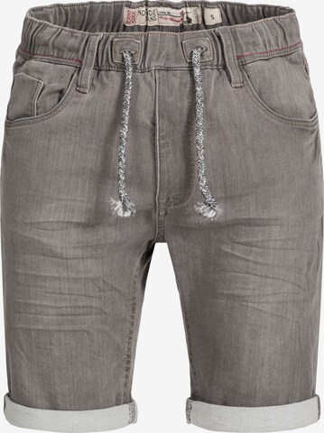 INDICODE JEANS Broek ' Kadin Shorts ' in Grijs: voorkant