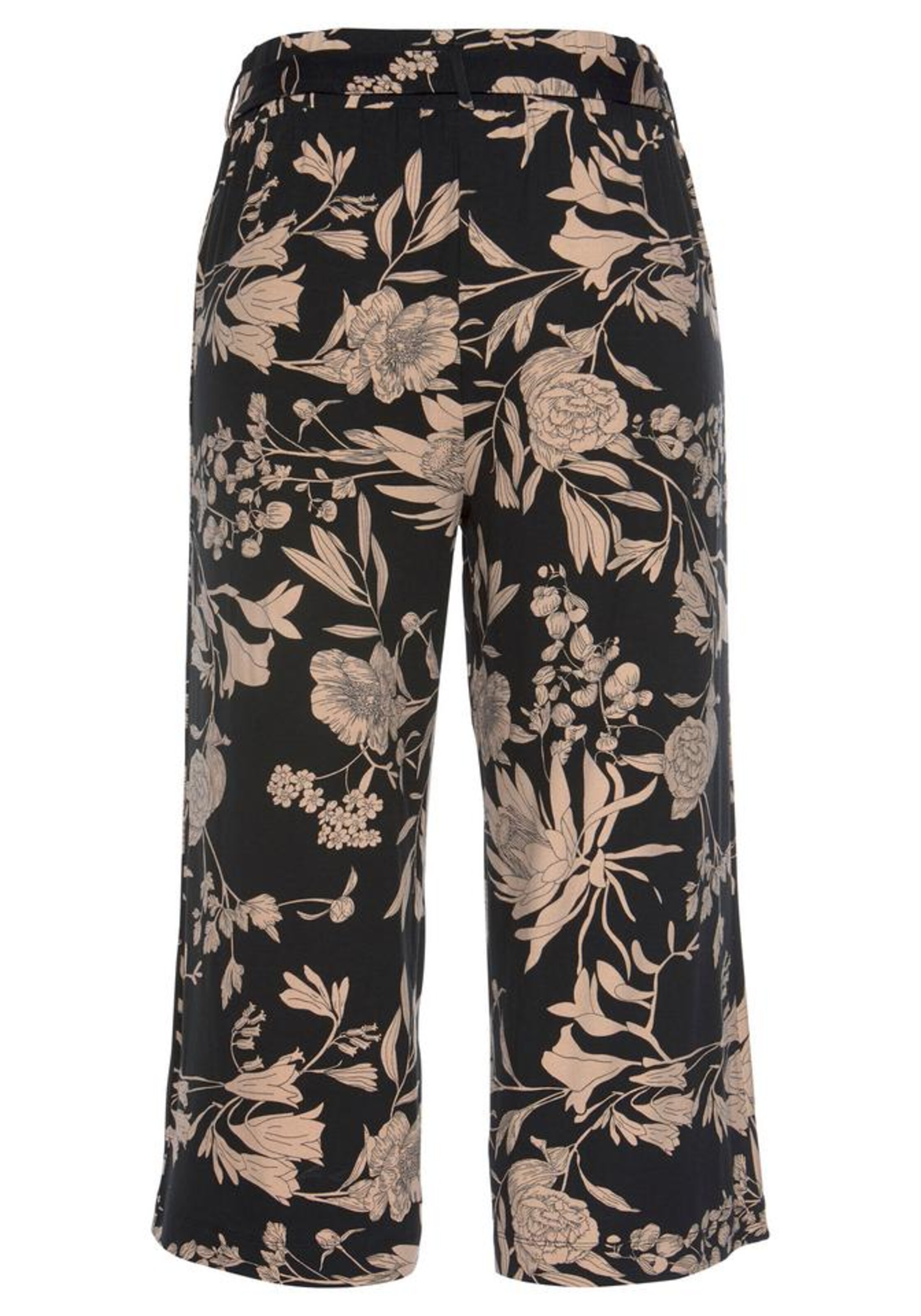 LASCANA Loosefit Veckad byxa i svart