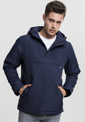 Urban Classics Between-season jacket in Blue: front
