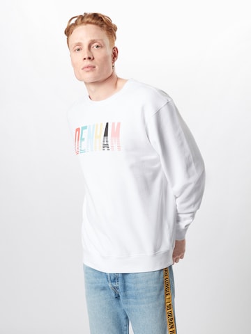 Sweat-shirt DENHAM en blanc