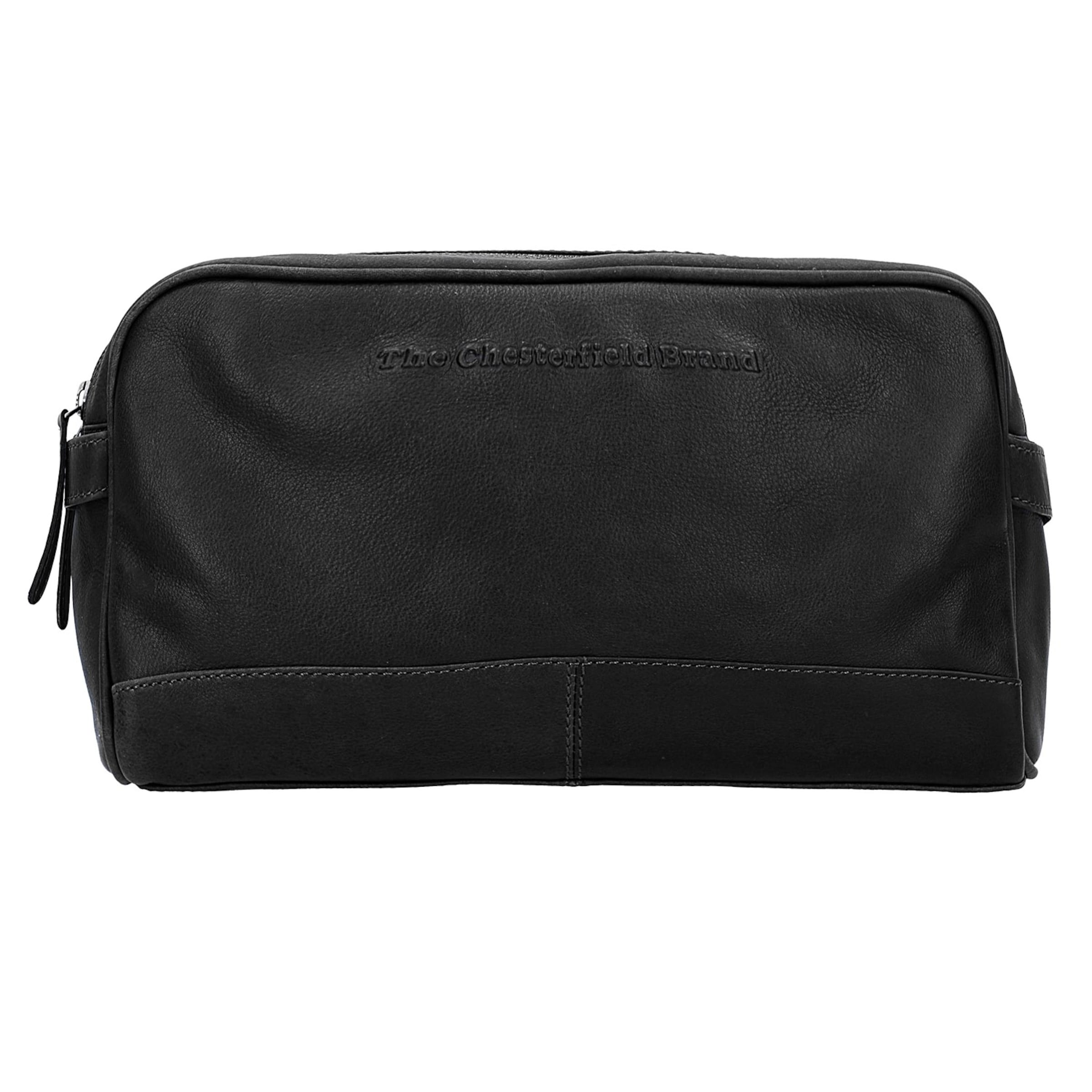 The Chesterfield Brand Toiletry bag 'Stefan' in Black: front