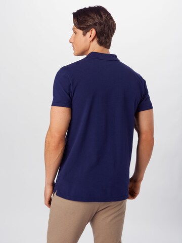 Herrlicher Regular fit Μπλουζάκι 'Score Polo Pique' σε μπλε