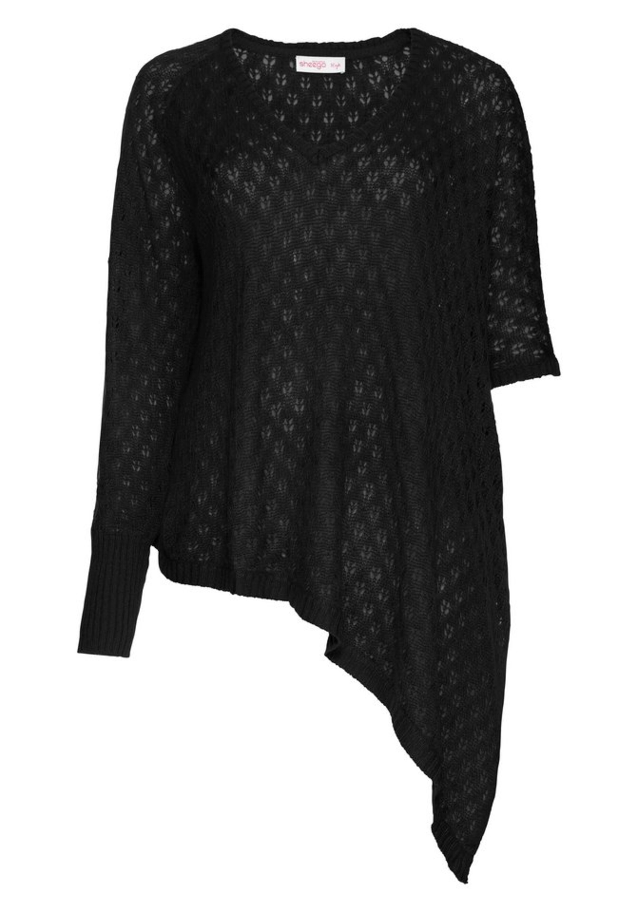 SHEEGO - Longpullover in schwarz