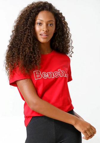 BENCH Koszulka w kolorze czerwony: przód