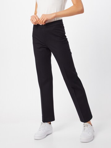 Part Two Regular Pleated Pants 'Ponta' in Black: front